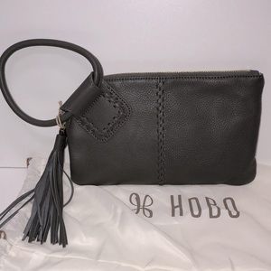NWT Genuine Leather Hobo Wristlet